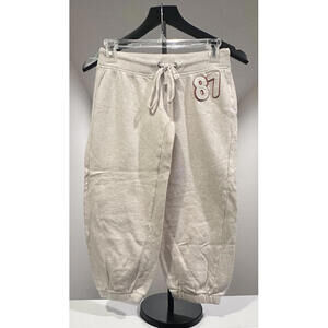 Aeropostale Vintage Y2K Womens XSmall Tan 3/4 Length Sweatpants with Drawstring